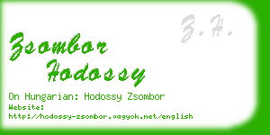 zsombor hodossy business card